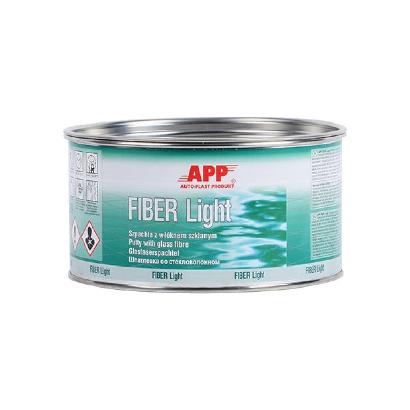 Купити шпаклівку зі скловолокном APP Fiber light 1л. в Україні